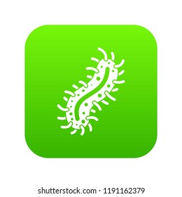 Cell of dangerous virus icon digital green for any design isolated on white vector illustration