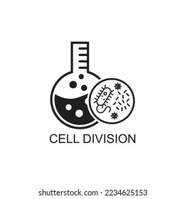 cell division icon , chemistry icon