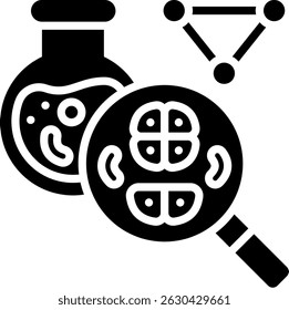 Cell Division Icon Glyph Vector Illustration