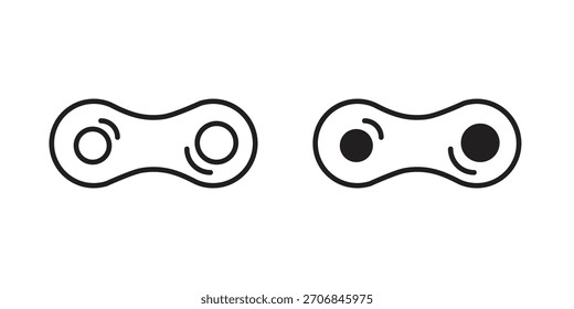 Symbol für Zellteilung für Logo, Web, App-Designs.