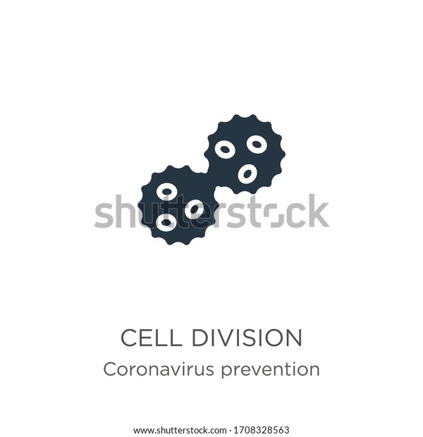 Cell division icon vector. Trendy flat cell\
division icon from Coronavirus Prevention collection isolated on\
white background. Vector illustration can be used for web and\
mobile graphic design, logo,\
