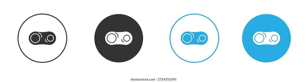 Elemento de diseño de iconos de división celular. Ilustración vectorial sobre fondo blanco.