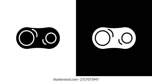 Zellteilung Symbole Vektor Silhouette Design. Grafik-Design-Illustration mit Vektorgrafik.