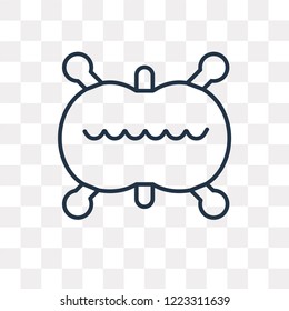 Cell division vector outline icon isolated on transparent background, high quality linear Cell division transparency concept can be used web and mobile