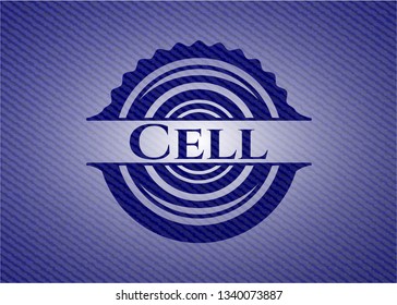 Cell emblem with jean texture