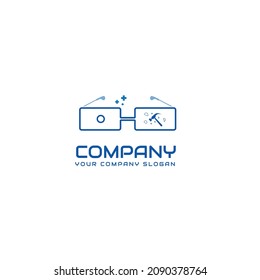 cell glasses logo suitable for health or related companies