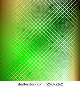 Cell. Gold-green abstract background.