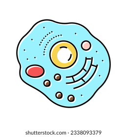 vector de icono de color humano de celda. signo humano de celda. ilustración de símbolo aislado