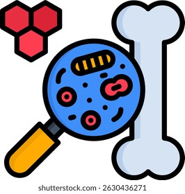 Cell Icon Lineal Color Vector Illustration
