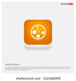 Cell icon Orange Abstract Web Button - Free vector icon