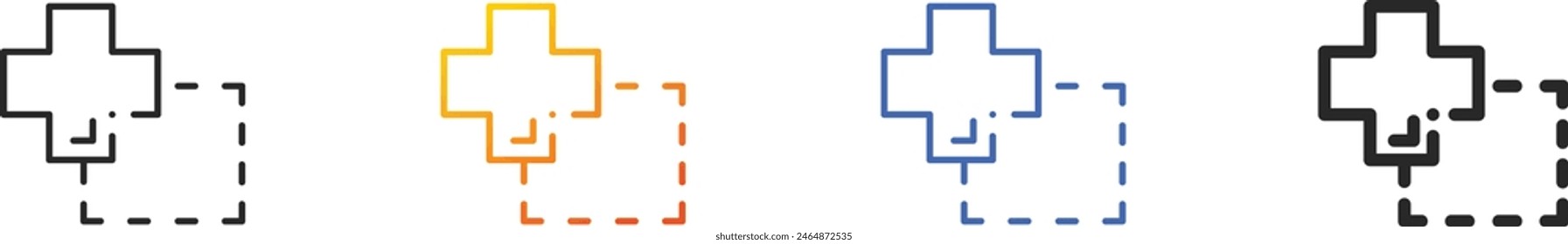 cell icon.Thin Linear, Gradient, Blue Stroke and bold Style Design Isolated On White Background