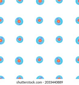 Cell Laboratory Icon Emoji Pattern. Microscope Sciences Seamless Background Symbols. Doodle Emoticon Illustration Design Vector.
