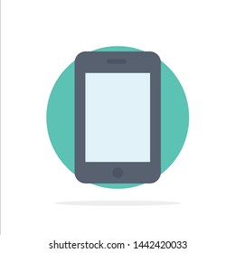Cell, Mobile, Phone, Call Abstract Circle Background Flat color Icon