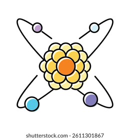 cell molecular structure color icon vector. cell molecular structure sign. isolated symbol illustration