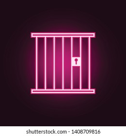 cell neon icon. Elements of web set. Simple icon for websites, web design, mobile app, info graphics