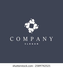 cell neuron technology logo design illustration data simple abstract modern template brand product
