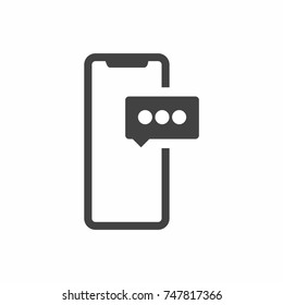 Cell new Phone Message Icon vector