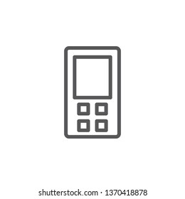 Cell, old, phone vector icon. Element of phone for mobile concept and web apps illustration. Thin line icon for website design and development. Vector icon