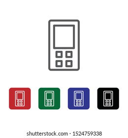 Cell, old, phone vector icon. Element of phone for mobile concept and web apps illustration. Thin line icon for website design and development. Vector icon