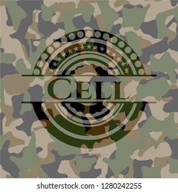 Cell on camo texture