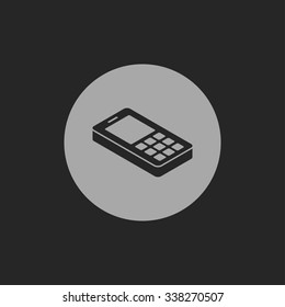 cell phone 3d isometric icon