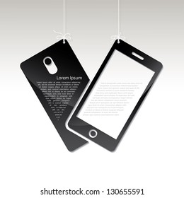 Cell phone banners - vector illustration