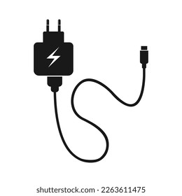 Handy-Ladesymbol, Vektordesign-Vorlage in flachem Stil