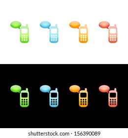 Cell Phone Communication Icon