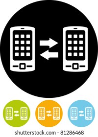 Cell phone connection – Vector icon