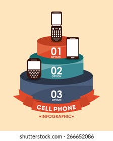 cell phone design, vector illustration eps10 graphic 