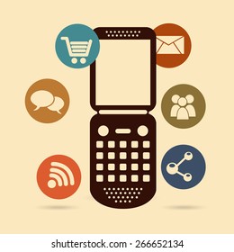 cell phone design, vector illustration eps10 graphic 