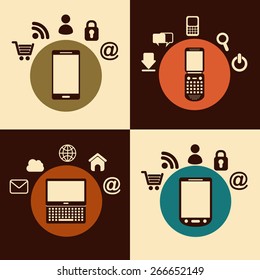 cell phone design, vector illustration eps10 graphic 