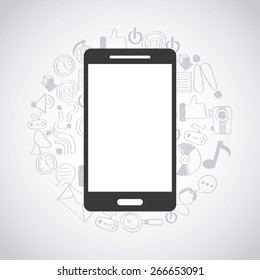 cell phone design, vector illustration eps10 graphic 