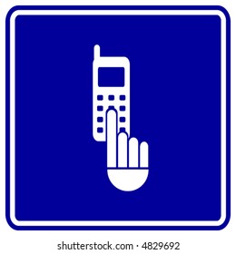 cell phone dialing sign