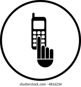 cell phone dialing symbol