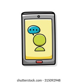 cell phone doodle