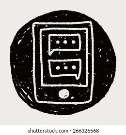cell phone doodle drawing