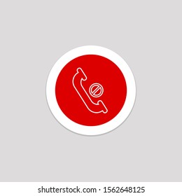 Cell phone element icon with a white background.