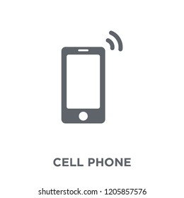 cell phone icon. cell phone design concept from Electronic devices collection. Simple element vector illustration on white background.