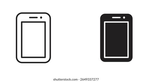 Cell phone icon Design Illustrations. editable web icons
