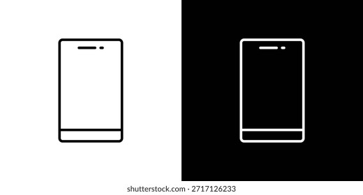 Icono del teléfono celular, muestra del Vector del contorno, Descarga del diseño del logotipo
