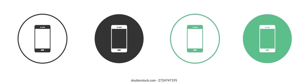 Pictogramas de icono de teléfono celular. Vector EPS 10