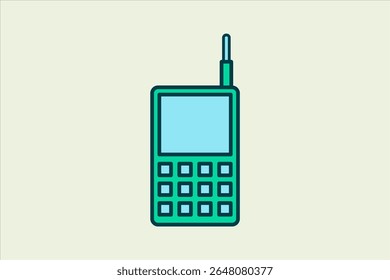 Cell phone icon. icon related to UI elements. suitable for web site, app, user interfaces,element, printable etc. flat line icon style. simple vector design editable