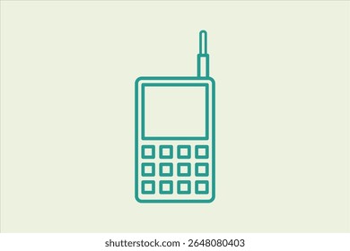 Cell phone icon. icon related to UI elements. suitable for web site, app, user interfaces,element, printable etc. line icon style. simple vector design editable