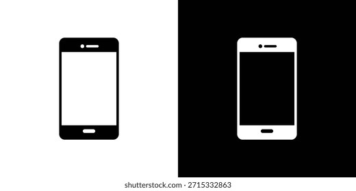 Cell phone icon Set collection. Vector silhouette.