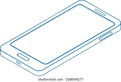 Cell phone icon, smartphone icon vector