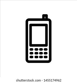 Cell phone icon. Symbol of Gadget or Device with trendy flat line style icon for web site design, logo, app, UI isolated on white background. vector illustration eps 10