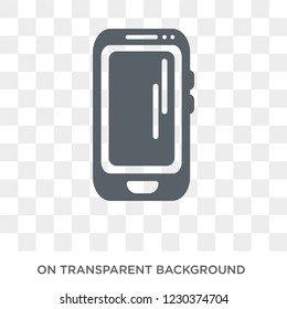 Cell Phone Icon. Trendy Flat Vector Cell Phone Icon On Transparent Background From Electronic Devices Collection. 