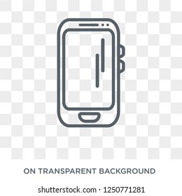 Cell Phone Icon. Trendy Flat Vector Cell Phone Icon On Transparent Background From Electronic Devices Collection. High Quality Filled Cell Phone Symbol Use For Web And Mobile