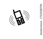 cell phone icon vector illustration logo template